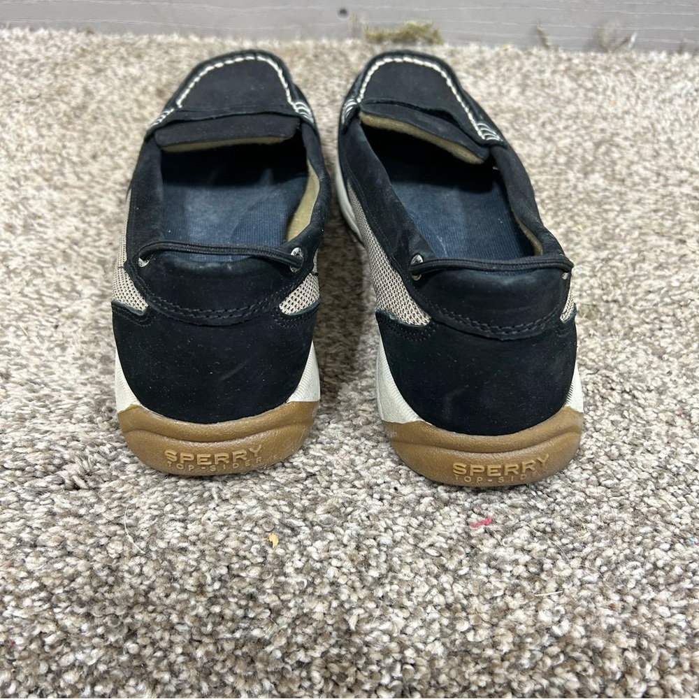 Sperry Top Sider Stylish Black and White Women's Loafers Size 8 - Picture 4 of 5